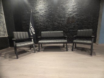 Tilia Lazer Deri Ofis Bekleme Grubu | Özel Üretim